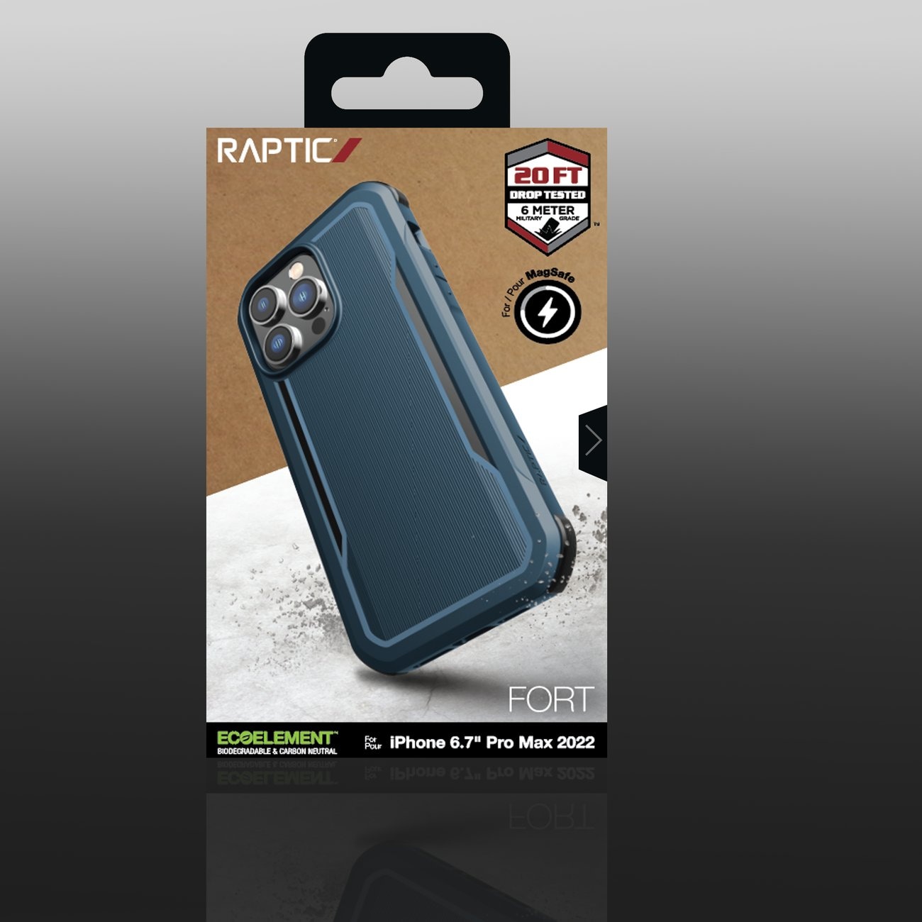 Raptic X-Doria Fort Case iPhone 14 Pro Max med MagSafe pansret blåt cover