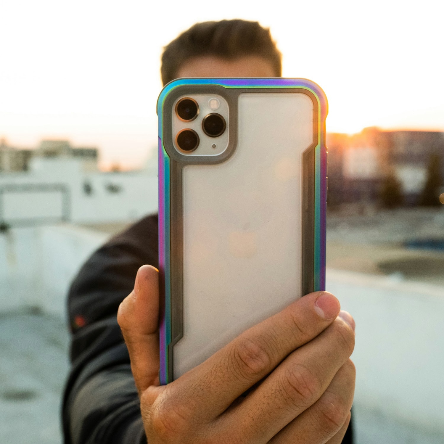 Raptic X-Doria Shield Case iPhone 14 Pro Max pansret cover blå