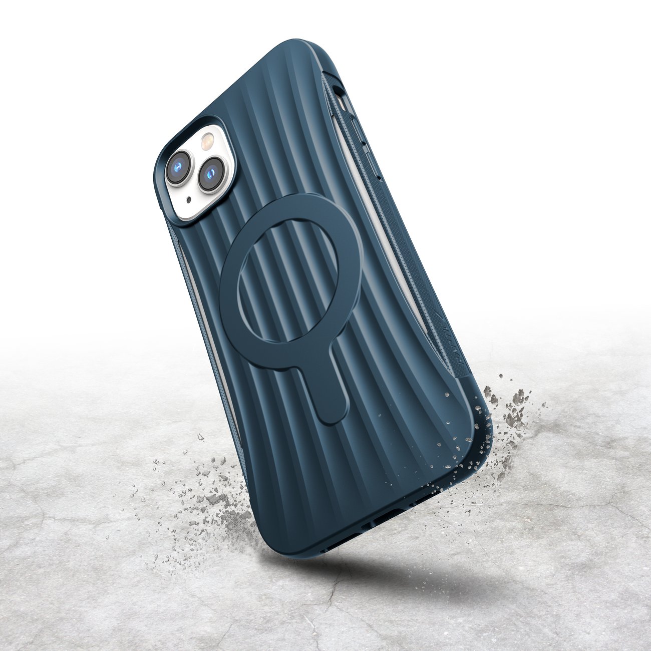 Raptic X-Doria Clutch Case iPhone 14 Plus med MagSafe-bagcover blå