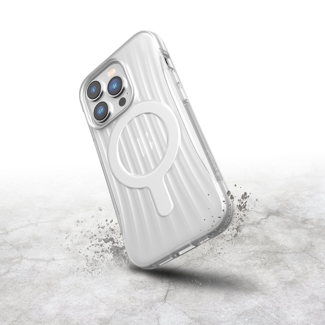 Raptic X-Doria Clutch Case iPhone 14 Pro med MagSafe-bagcover transparent
