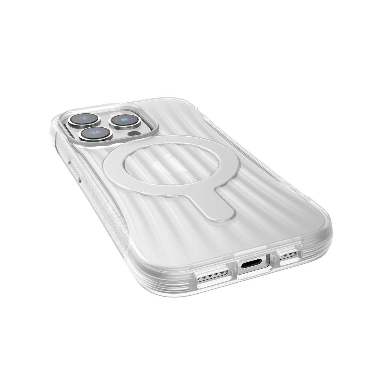 Raptic X-Doria Clutch Case iPhone 14 Pro med MagSafe-bagcover transparent