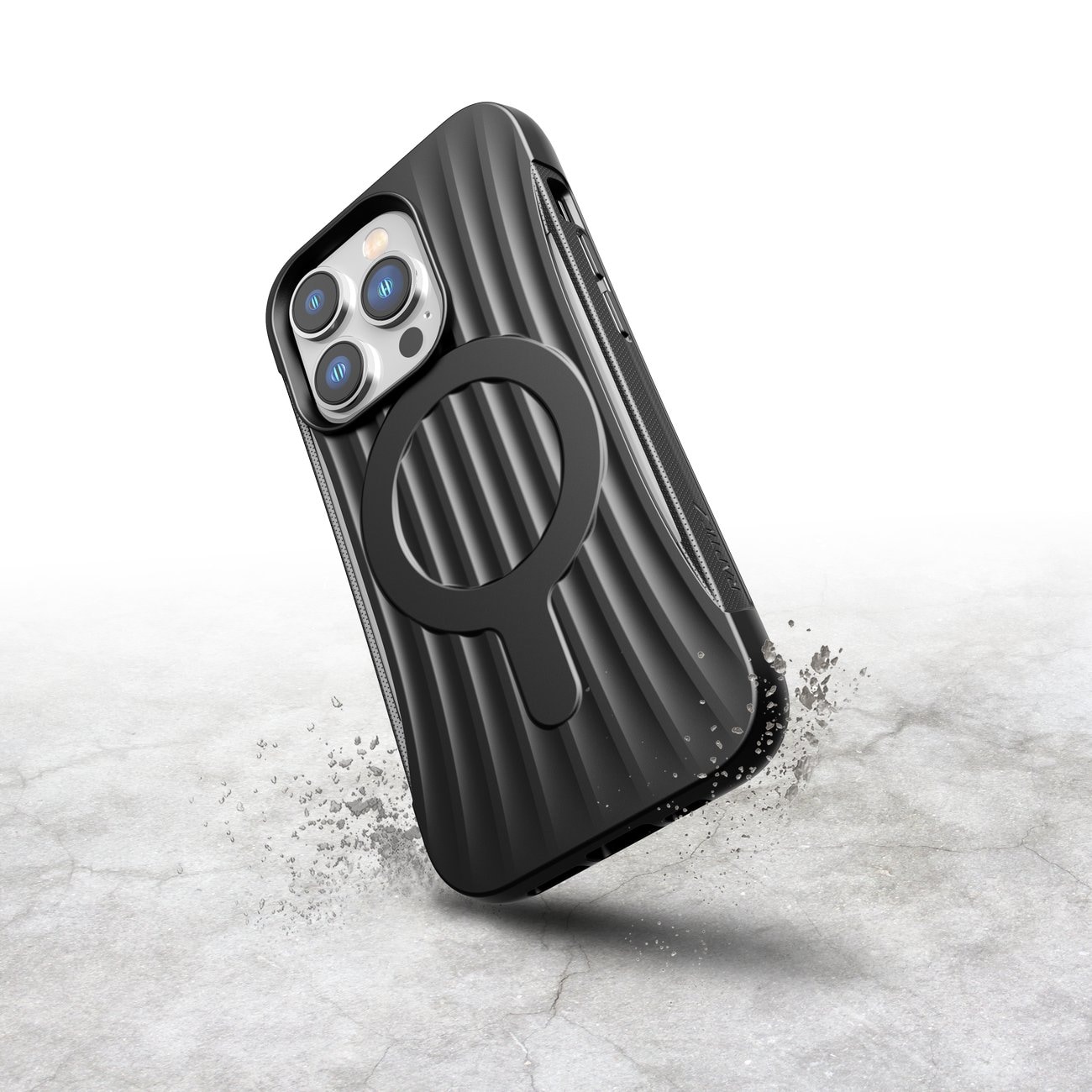 Raptic X-Doria Clutch Case iPhone 14 Pro med MagSafe-bagcover sort