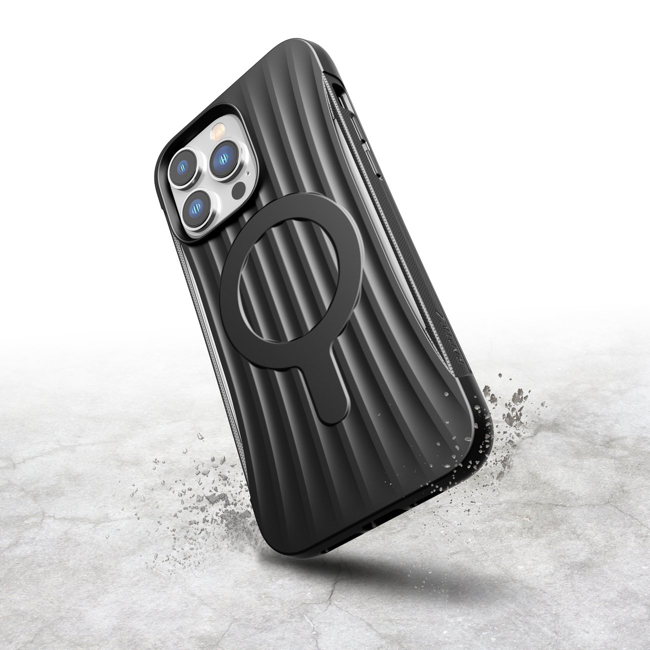Raptic X-Doria Clutch Case iPhone 14 Pro Max med MagSafe-bagcover sort