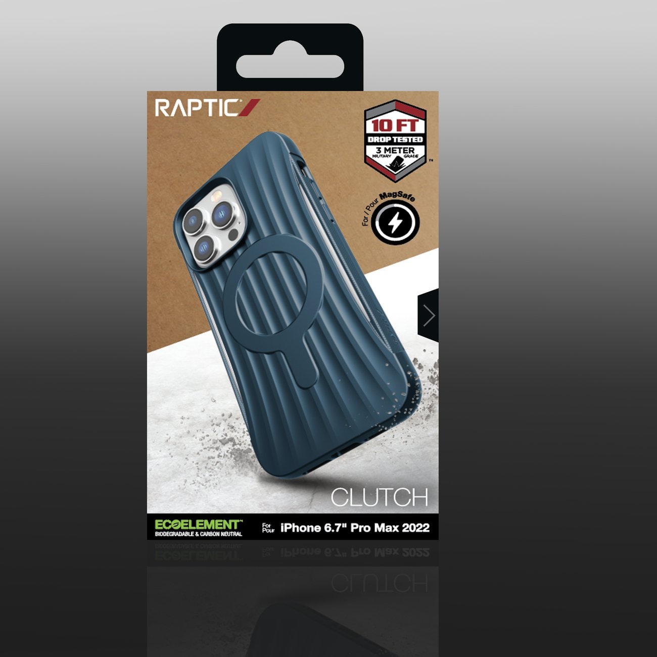 Raptic X-Doria Clutch Case iPhone 14 Pro Max med MagSafe-bagcover blå