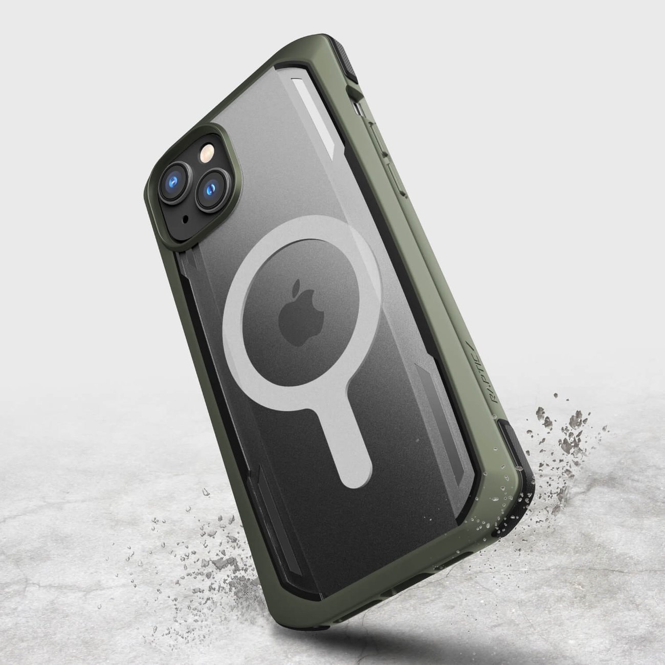 Raptic X-Doria Secure Case iPhone 14 Plus med MagSafe pansret cover grøn