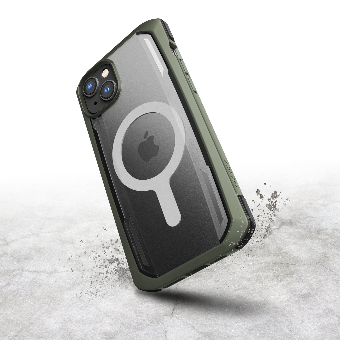 Raptic X-Doria Secure Case iPhone 14 Plus med MagSafe pansret cover grøn
