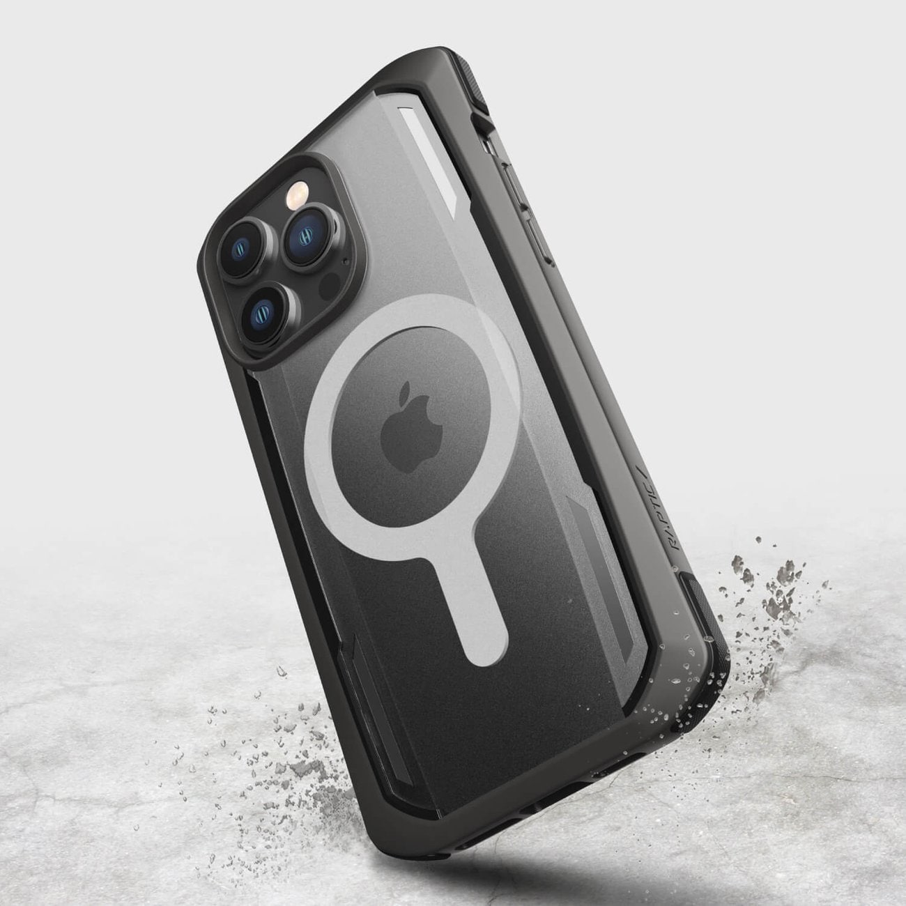Raptic X-Doria Secure Case til iPhone 14 Pro med MagSafe pansret cover sort