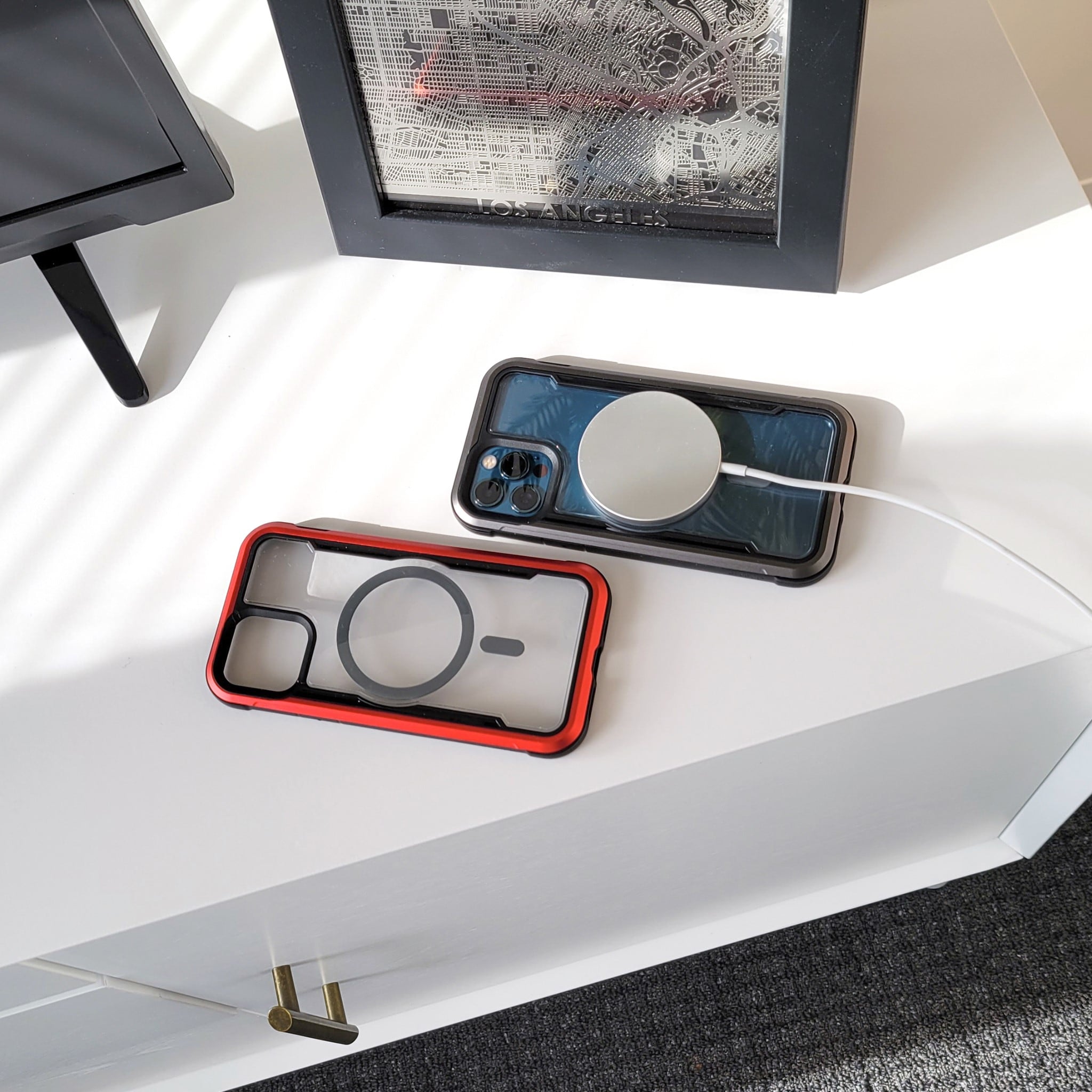 Raptic X-Doria Secure Case til iPhone 14 Pro med MagSafe pansret cover blå