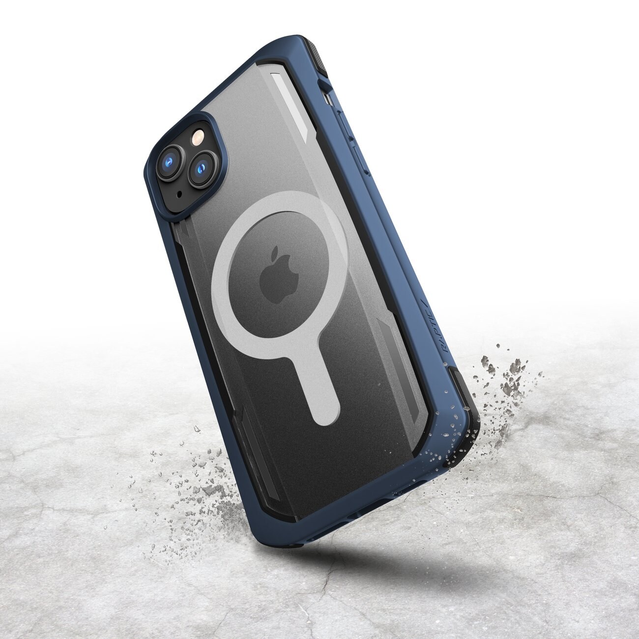 Raptic X-Doria Secure Case til iPhone 14 Pro med MagSafe pansret cover blå