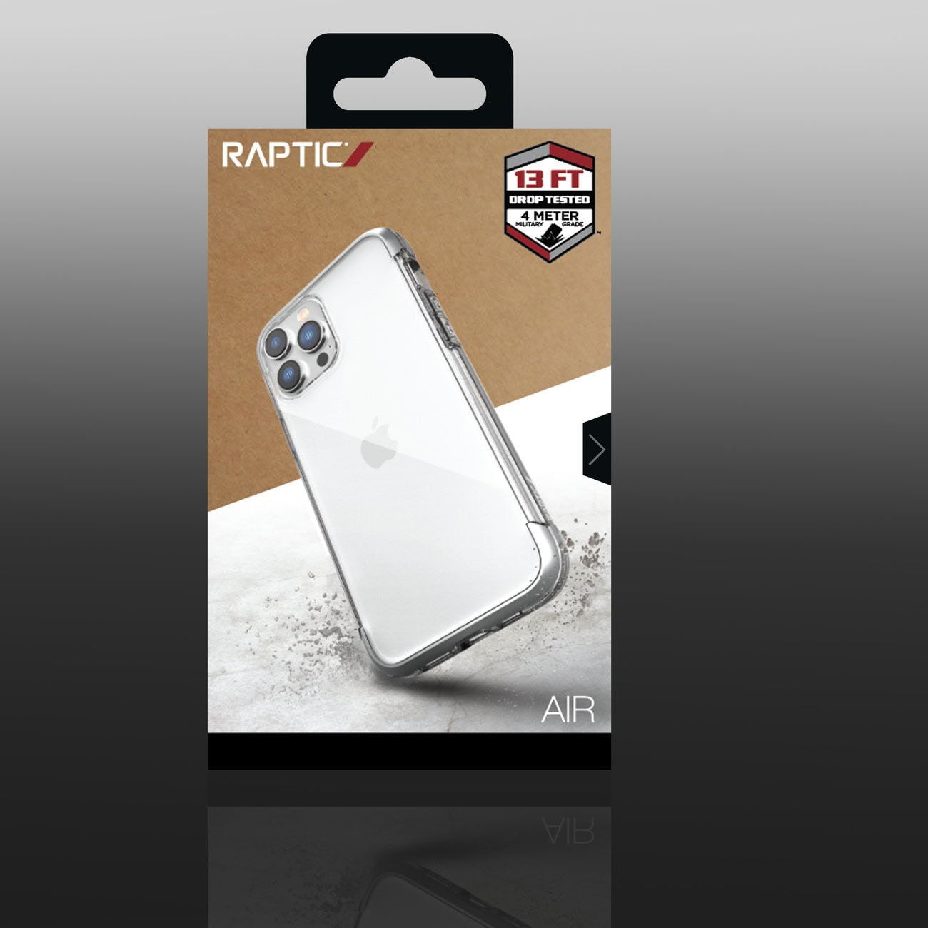 Raptic X-Doria Air Case til iPhone 14 Pro pansret cover sølv