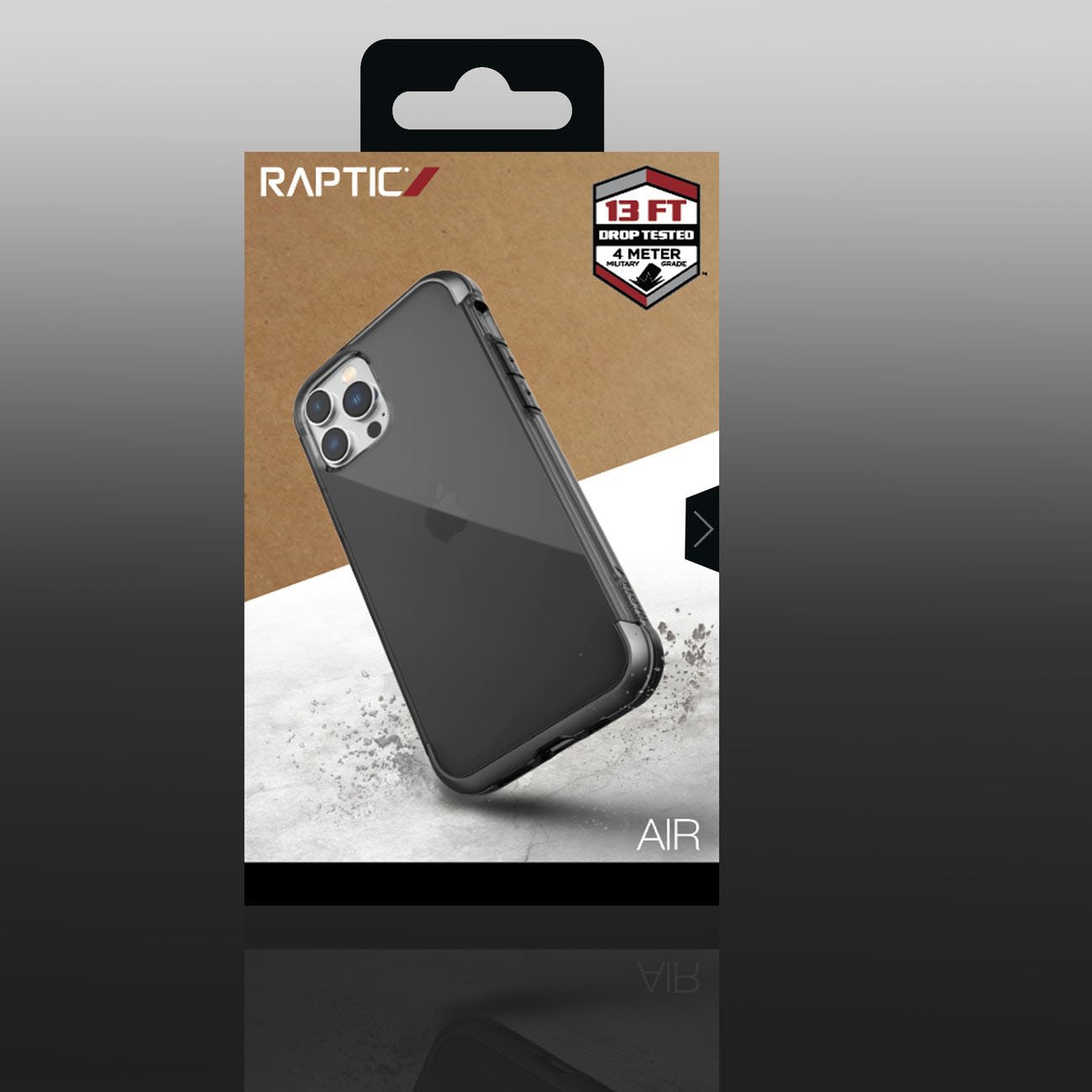 Raptic X-Doria Air Case iPhone 14 Pro pansret cover grå