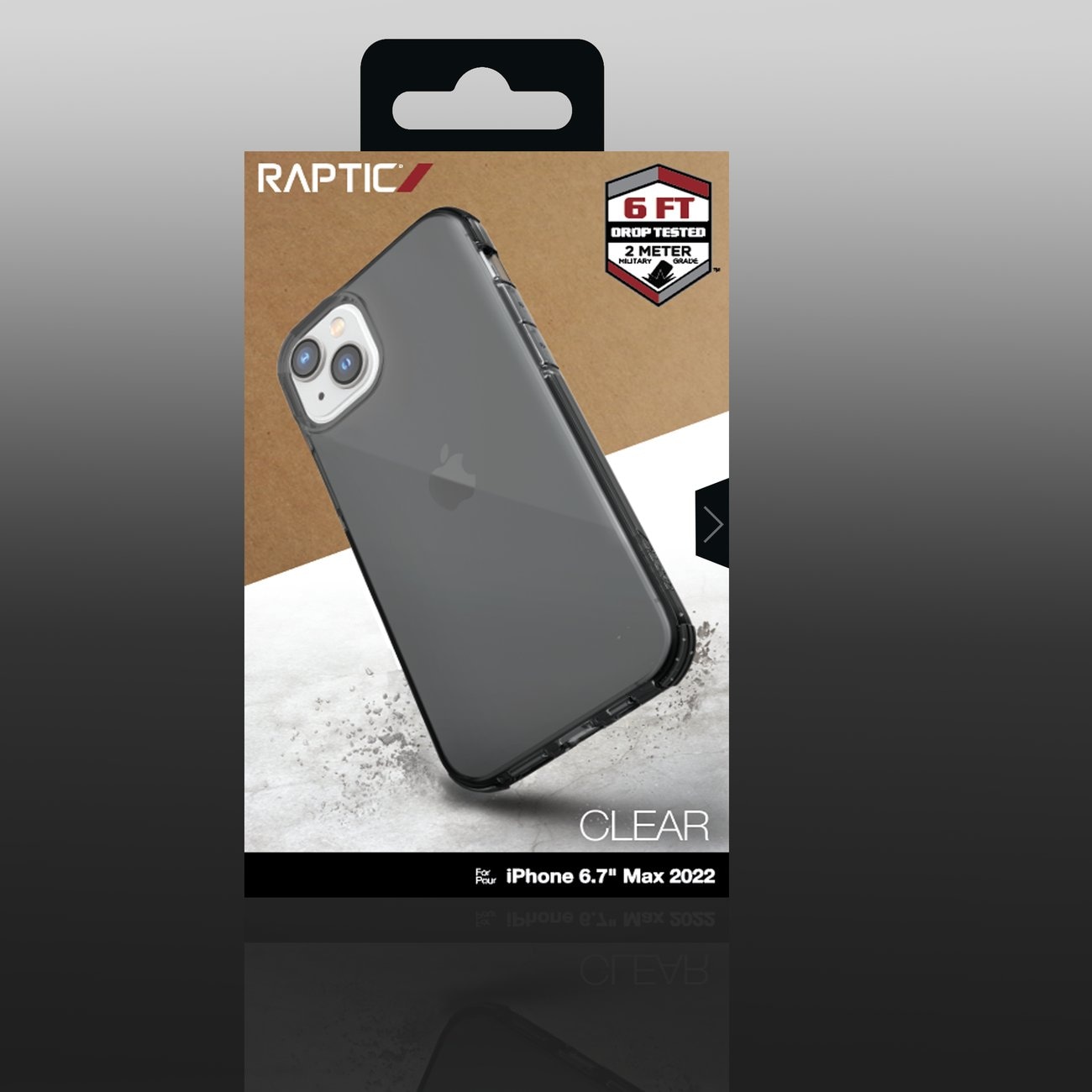 Raptic X-Doria Clear Case iPhone 14 Plus pansret cover grå
