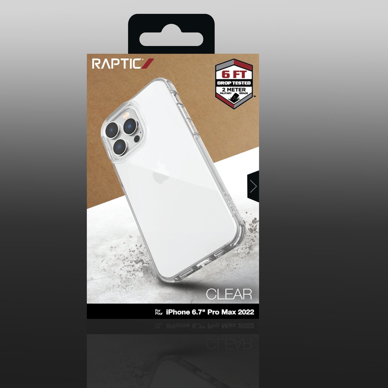 Raptic X-Doria Clear Case iPhone 14 Pro Max pansret klart cover