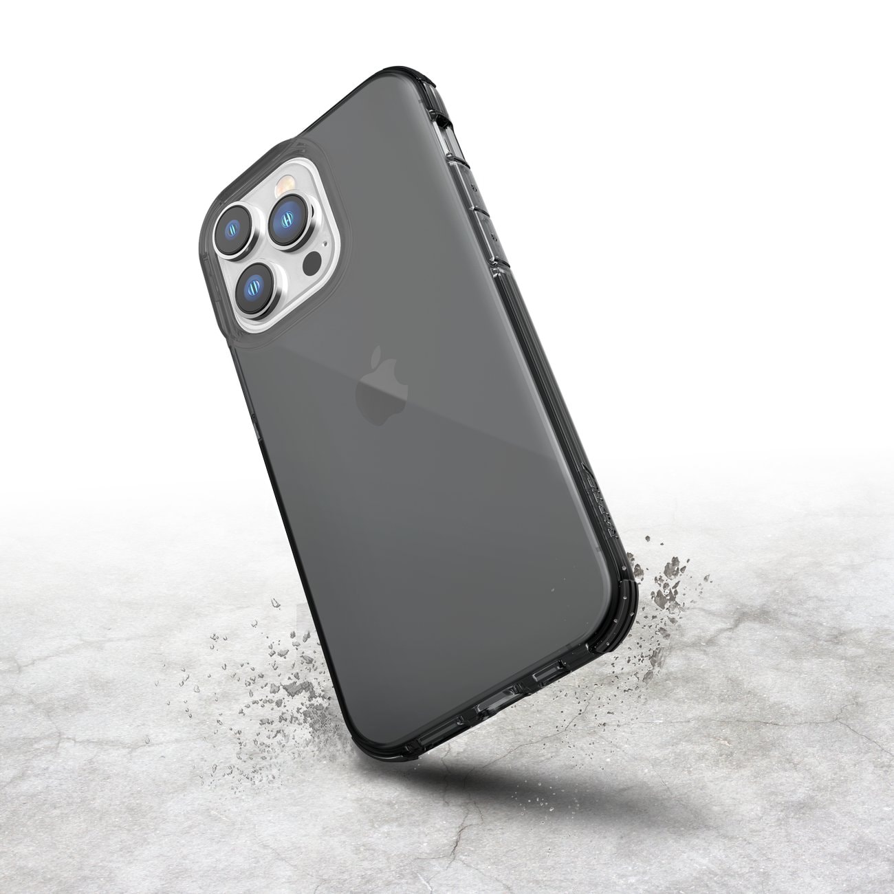 Raptic X-Doria Clear Case iPhone 14 Pro Max pansret cover sort
