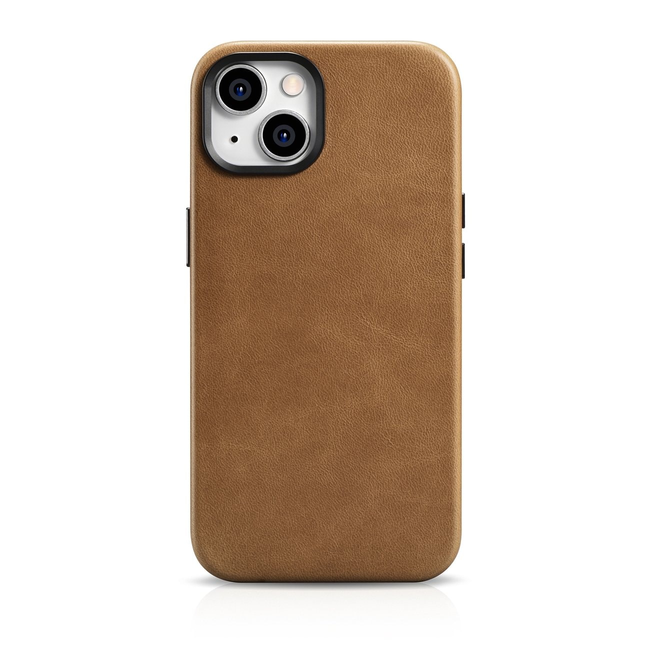 iCarer Oil Wax Premium Leather Case magnetisk læder iPhone 14-etui med MagSafe brun (WMI14220701-TN)