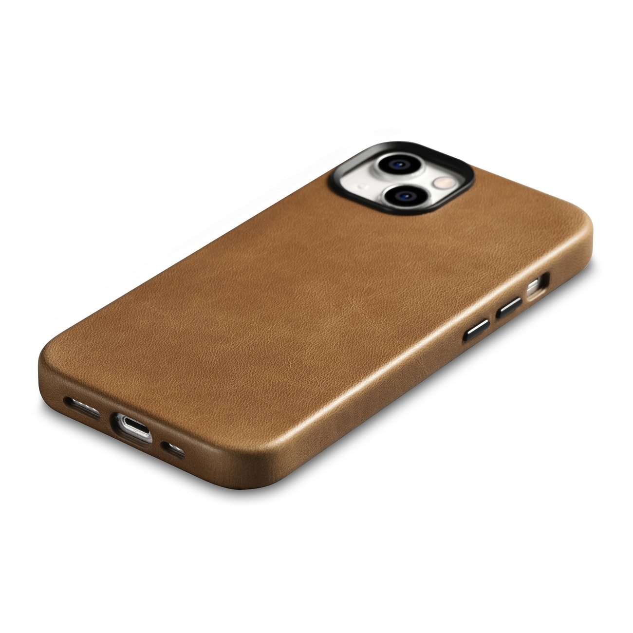 iCarer Premium læderetui til iPhone 14 Plus med MagSafe - Magnetisk, Brun (WMI14220703-TN)
