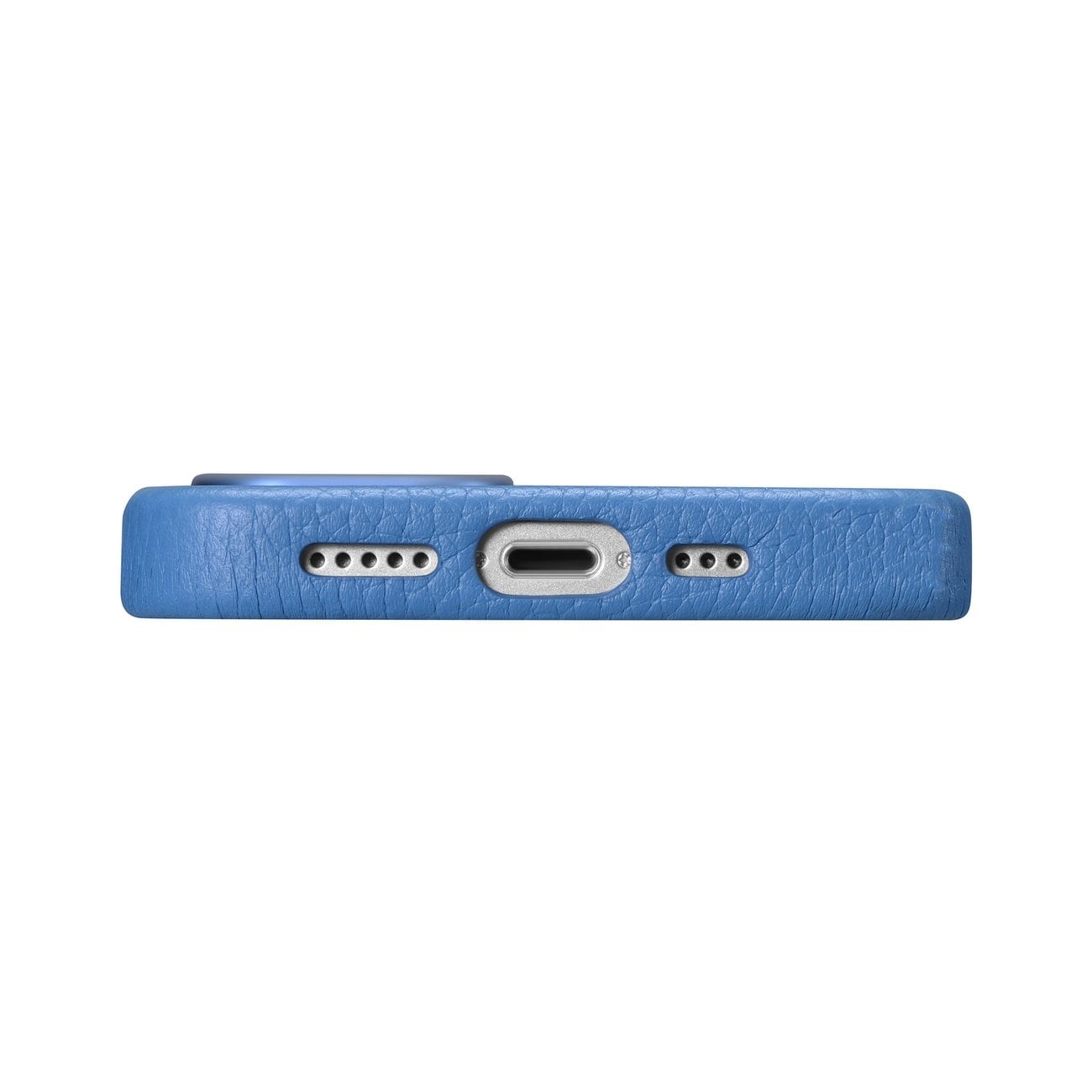 iCarer Litchi Premium læderetui til iPhone 14 Plus Magnetisk MagSafe Lyseblå (WMI14220711-LB)