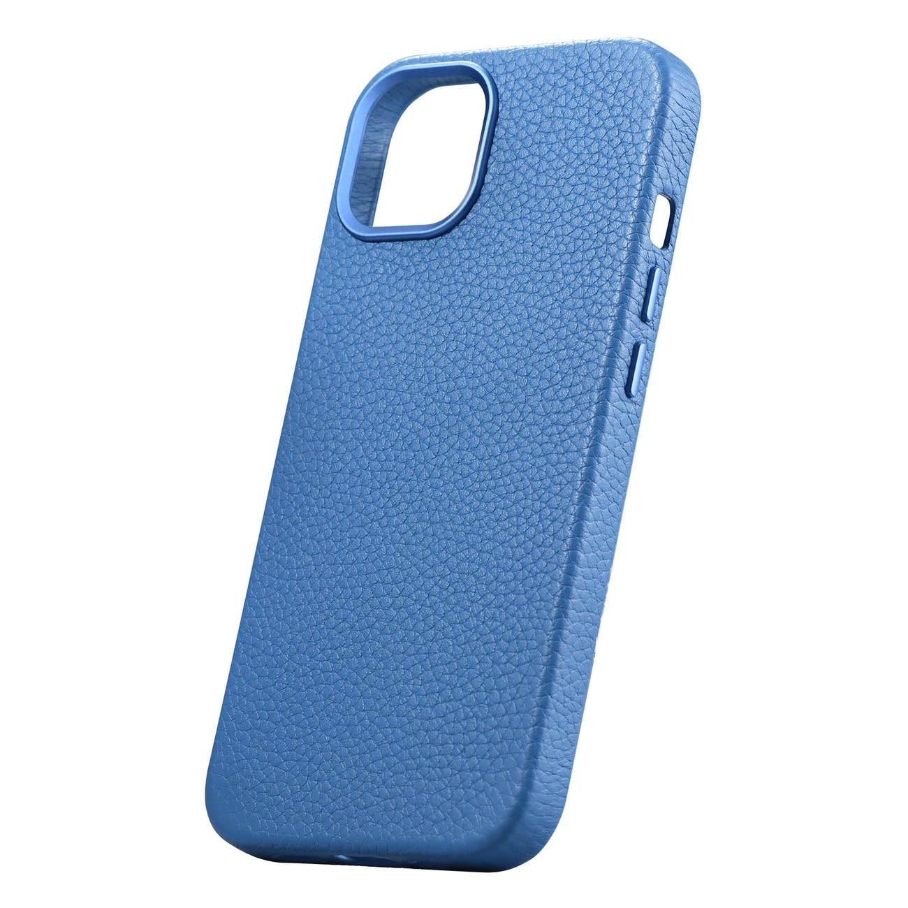 iCarer Litchi Premium læderetui til iPhone 14 Plus Magnetisk MagSafe Lyseblå (WMI14220711-LB)
