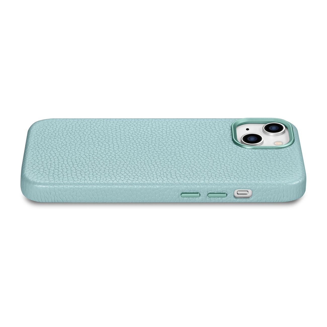 iCarer Litchi Premium magnetisk læderetui til iPhone 14 Plus med MagSafe - Green (WMI14220711-GN)