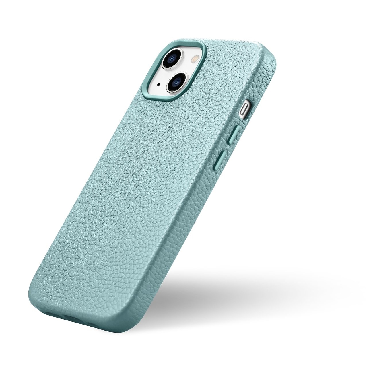 iCarer Litchi Premium magnetisk læderetui til iPhone 14 Plus med MagSafe - Green (WMI14220711-GN)