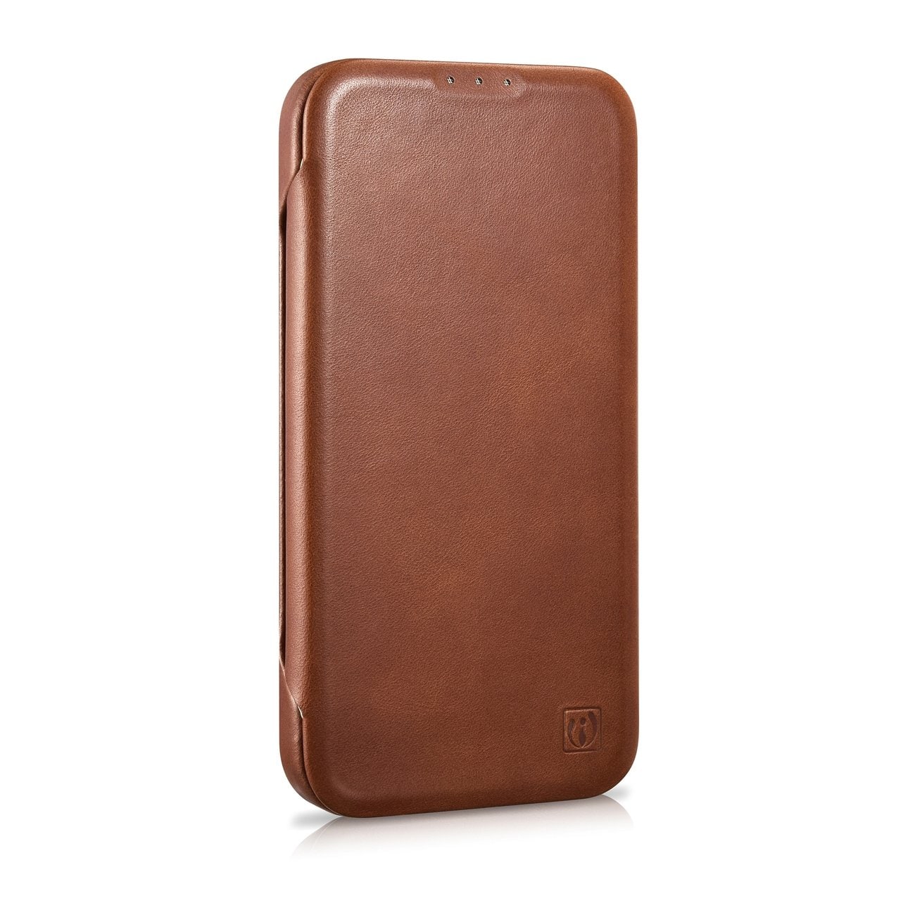 iCarer CE Oil Wax Leather Folio Case iPhone 14 Plus MagSafe Flip Etui Brown (AKI14220707-BN)