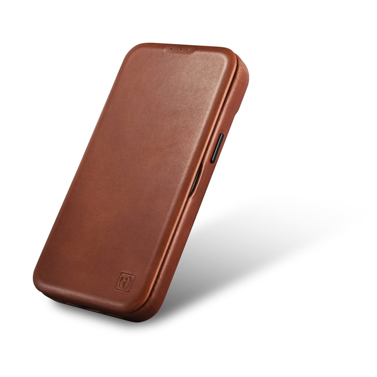 iCarer CE Oil Wax Leather Folio Case iPhone 14 Plus MagSafe Flip Etui Brown (AKI14220707-BN)