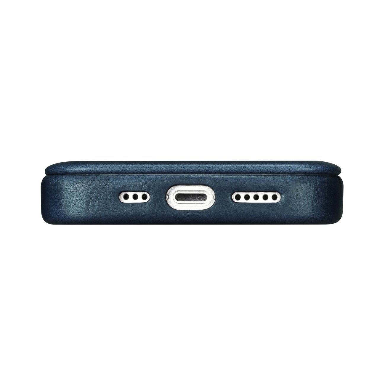 iCarer CE Oil Wax Leather Folio Case iPhone 14 Plus MagSafe Flip Etui Blue (AKI14220707-BU)