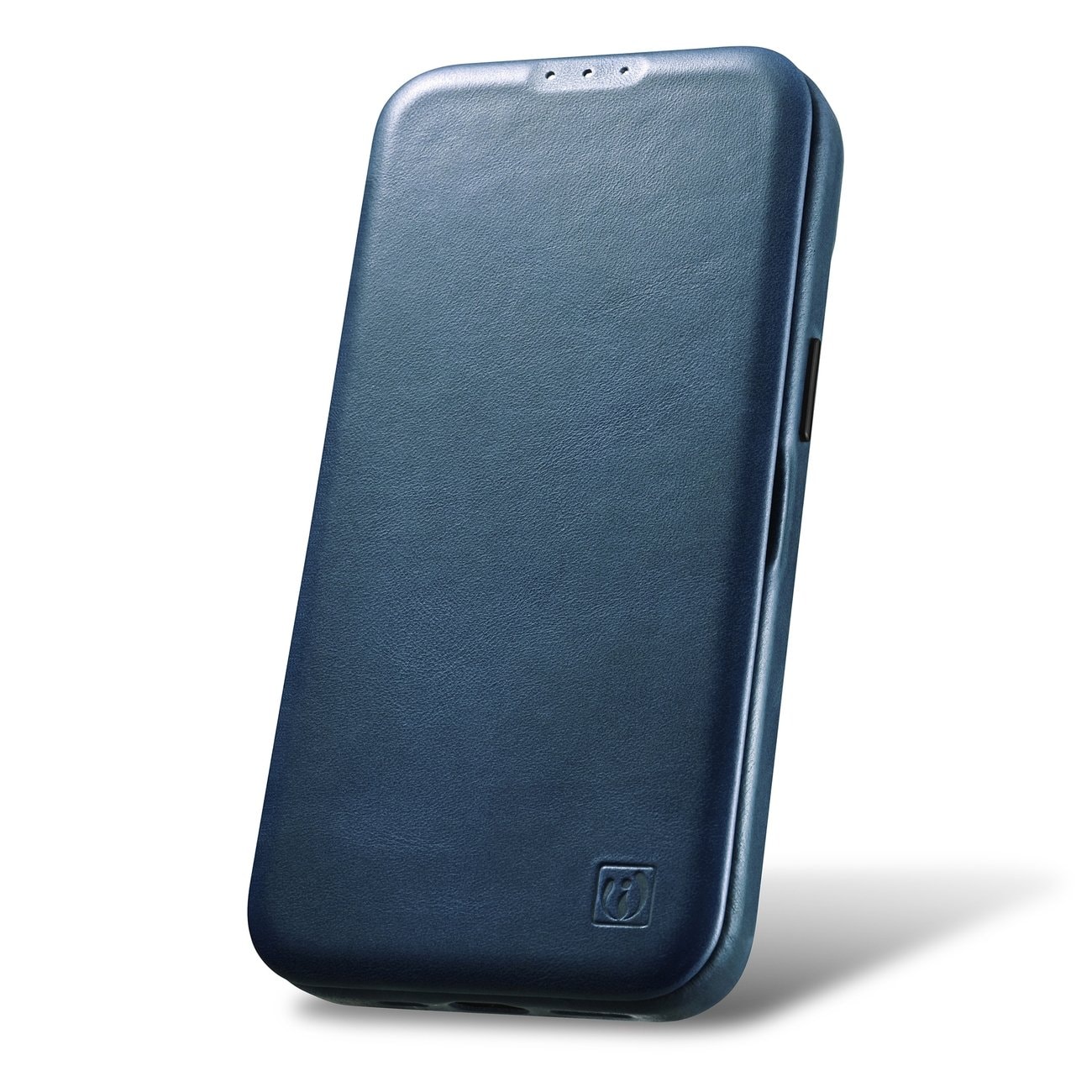 iCarer CE Oil Wax Leather Folio Case iPhone 14 Plus MagSafe Flip Etui Blue (AKI14220707-BU)