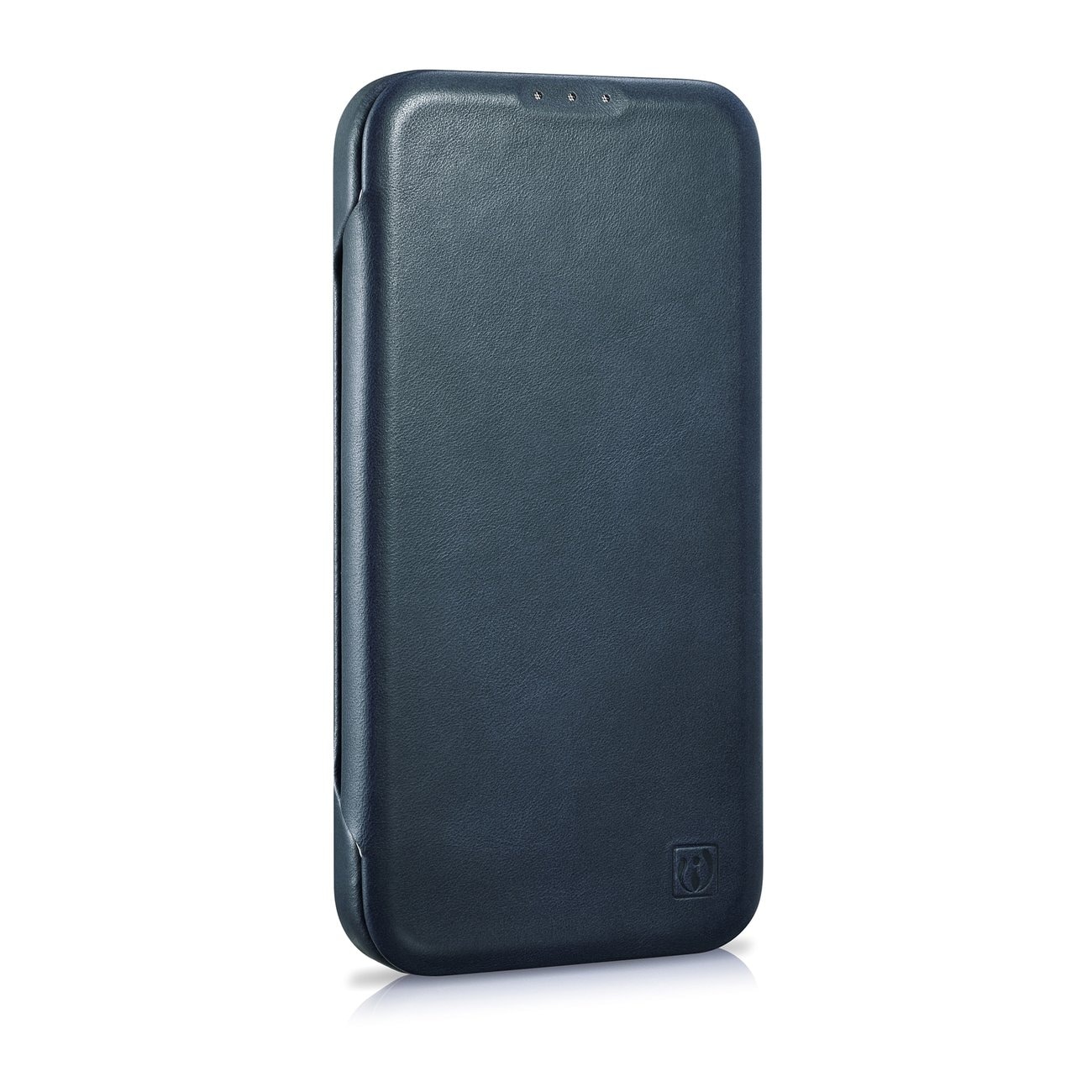 iCarer CE Oil Wax Leather Folio Case iPhone 14 Plus MagSafe Flip Etui Blue (AKI14220707-BU)