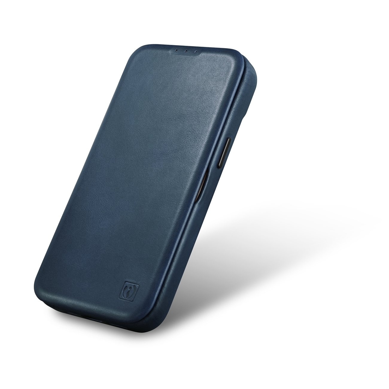 iCarer CE Oil Wax Leather Folio Case iPhone 14 Plus MagSafe Flip Etui Blue (AKI14220707-BU)