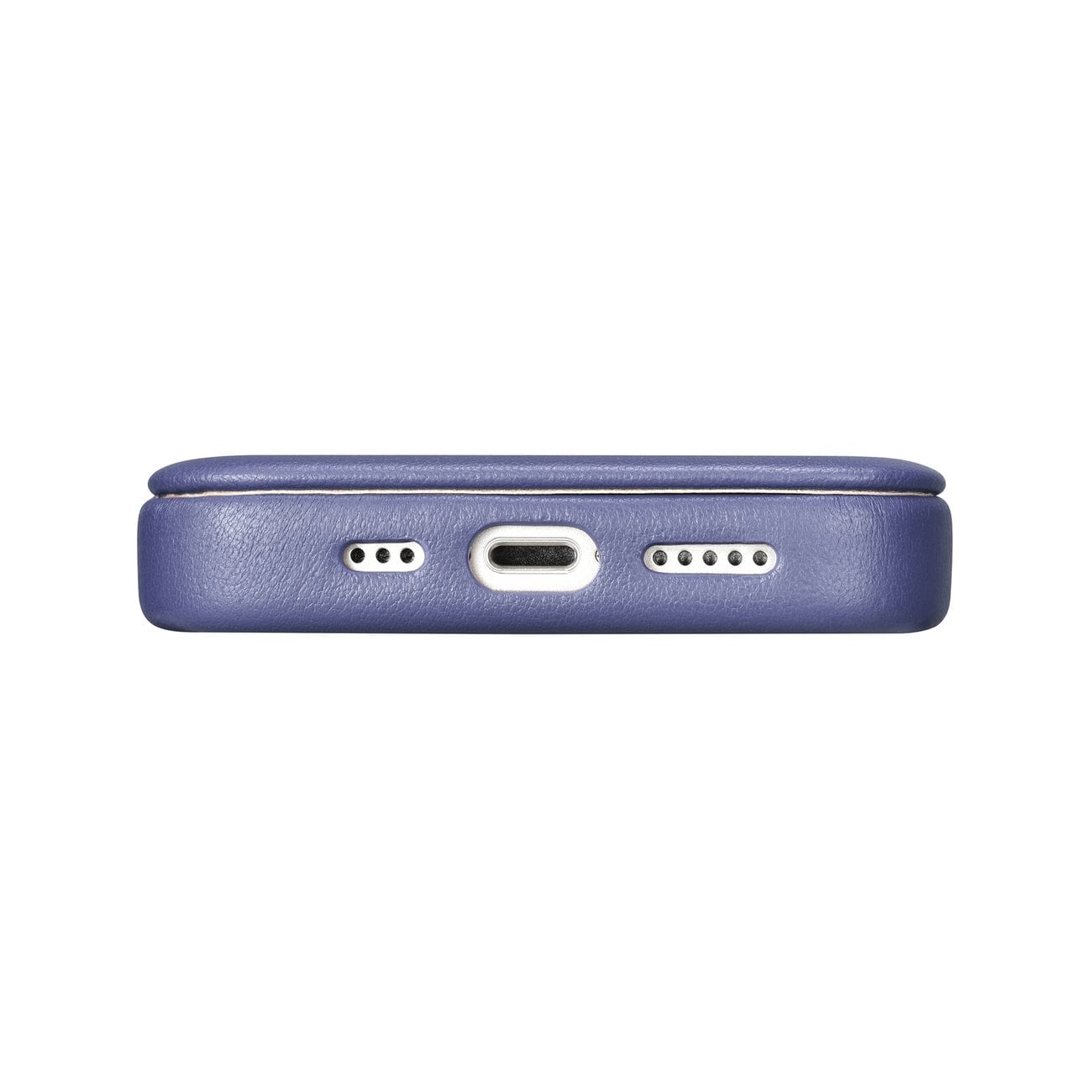 iCarer CE Premium Leather Folio Case for iPhone 14 Plus, Magnetic Flip, MagSafe, Light Purple