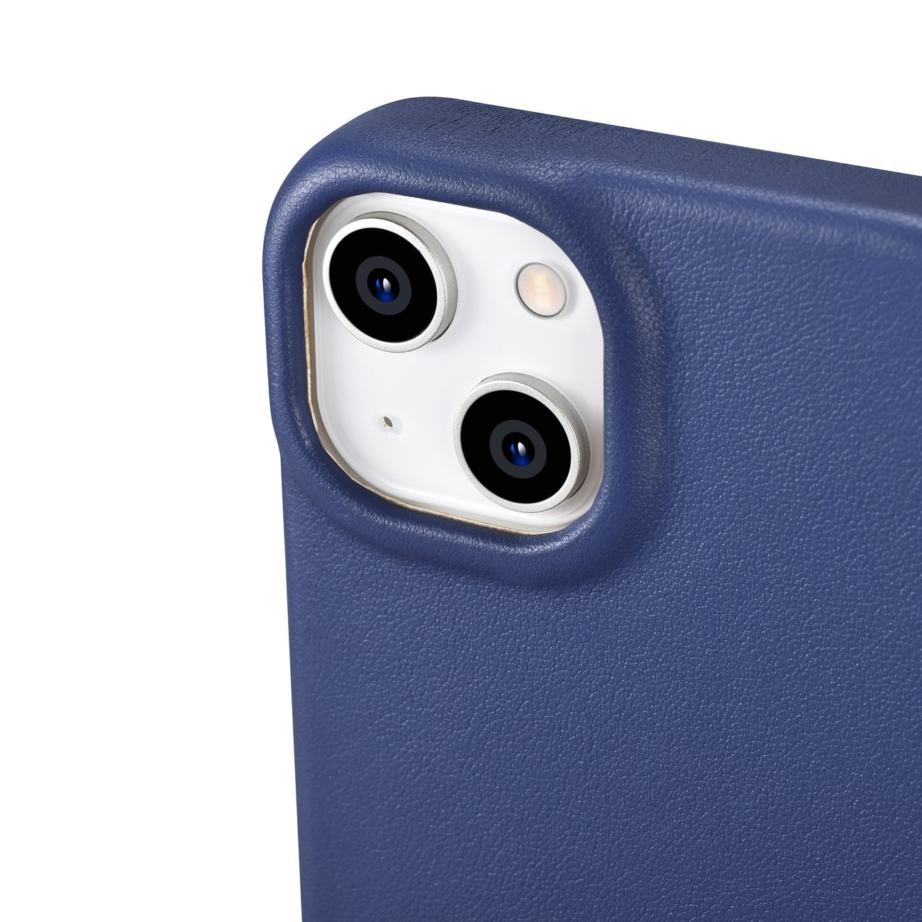 iCarer CE Premium Leather Folio Case for iPhone 14 Plus Magnetic Flip MagSafe Blue (WMI14220715-BU)