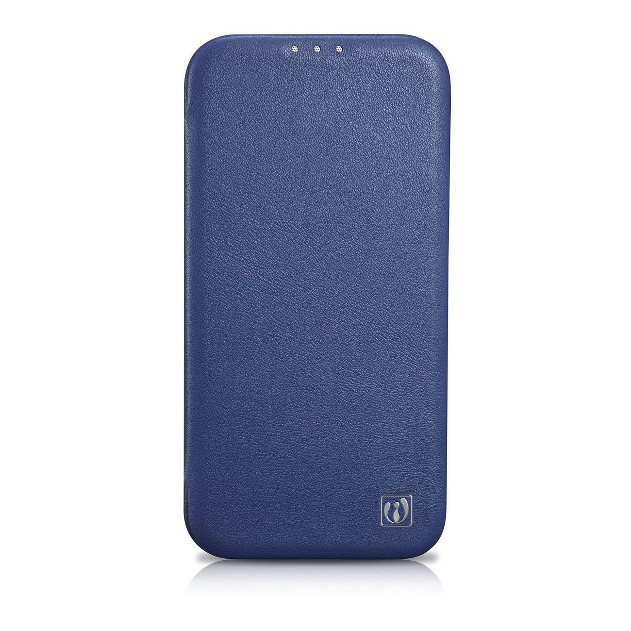 iCarer CE Premium Leather Folio Case for iPhone 14 Plus Magnetic Flip MagSafe Blue (WMI14220715-BU)