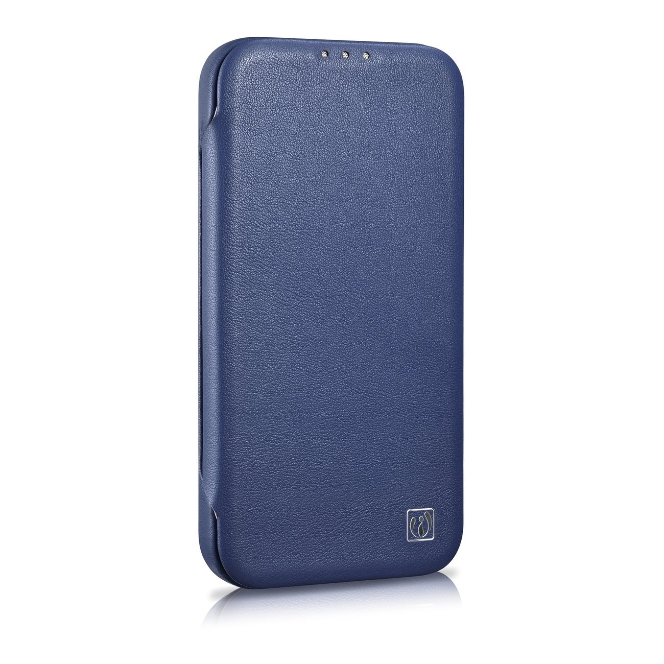 iCarer CE Premium Leather Folio Case for iPhone 14 Plus Magnetic Flip MagSafe Blue (WMI14220715-BU)