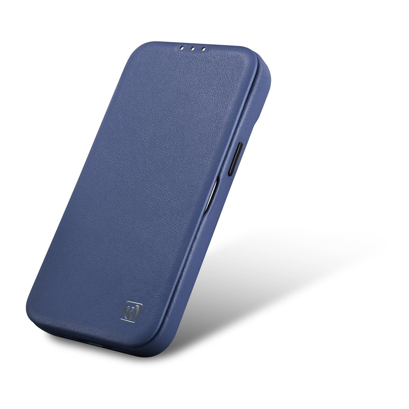 iCarer CE Premium Leather Folio Case for iPhone 14 Plus Magnetic Flip MagSafe Blue (WMI14220715-BU)