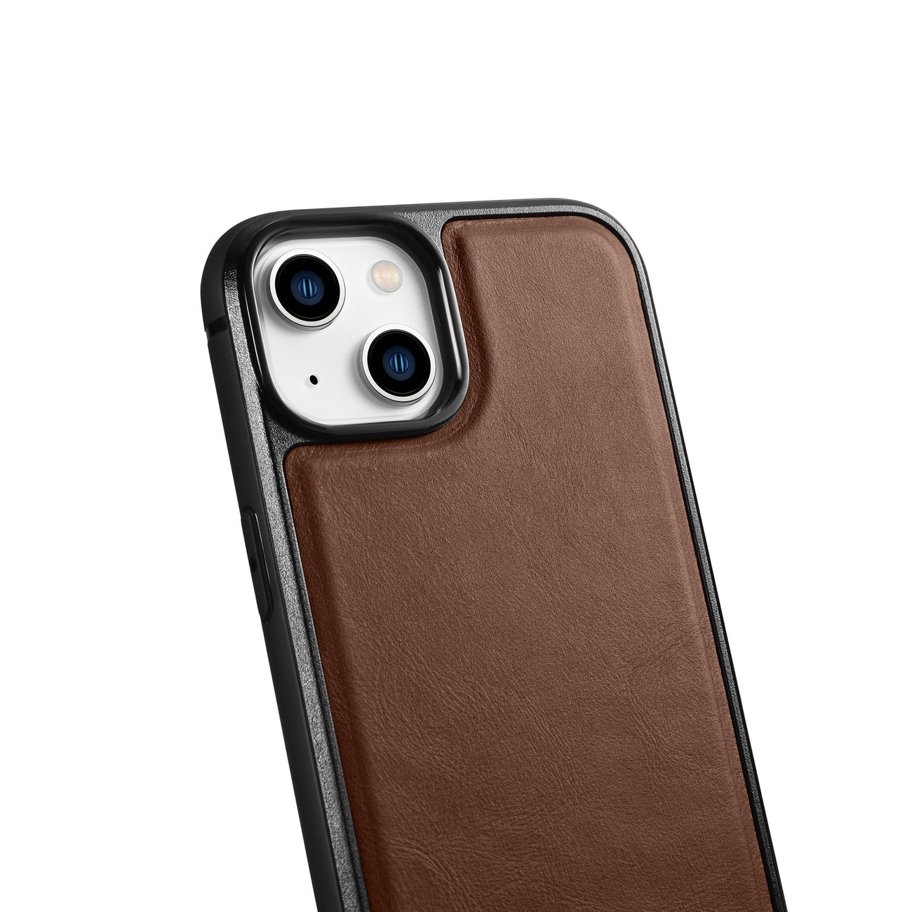 iCarer Leather Oil Wax ægte læderetui til iPhone 14 Plus (MagSafe-kompatibel) Brun (WMI14220719-BN)