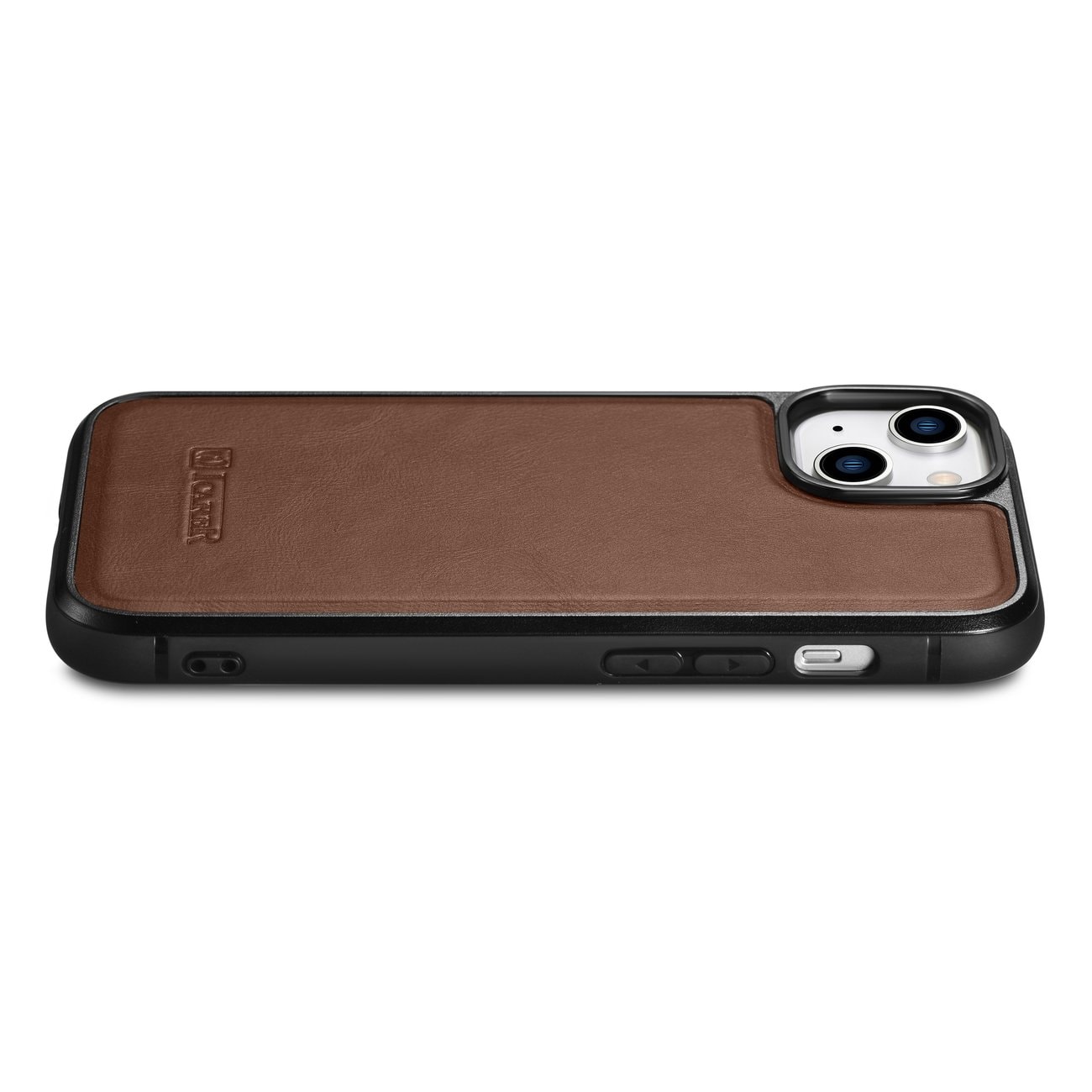 iCarer Leather Oil Wax ægte læderetui til iPhone 14 Plus (MagSafe-kompatibel) Brun (WMI14220719-BN)