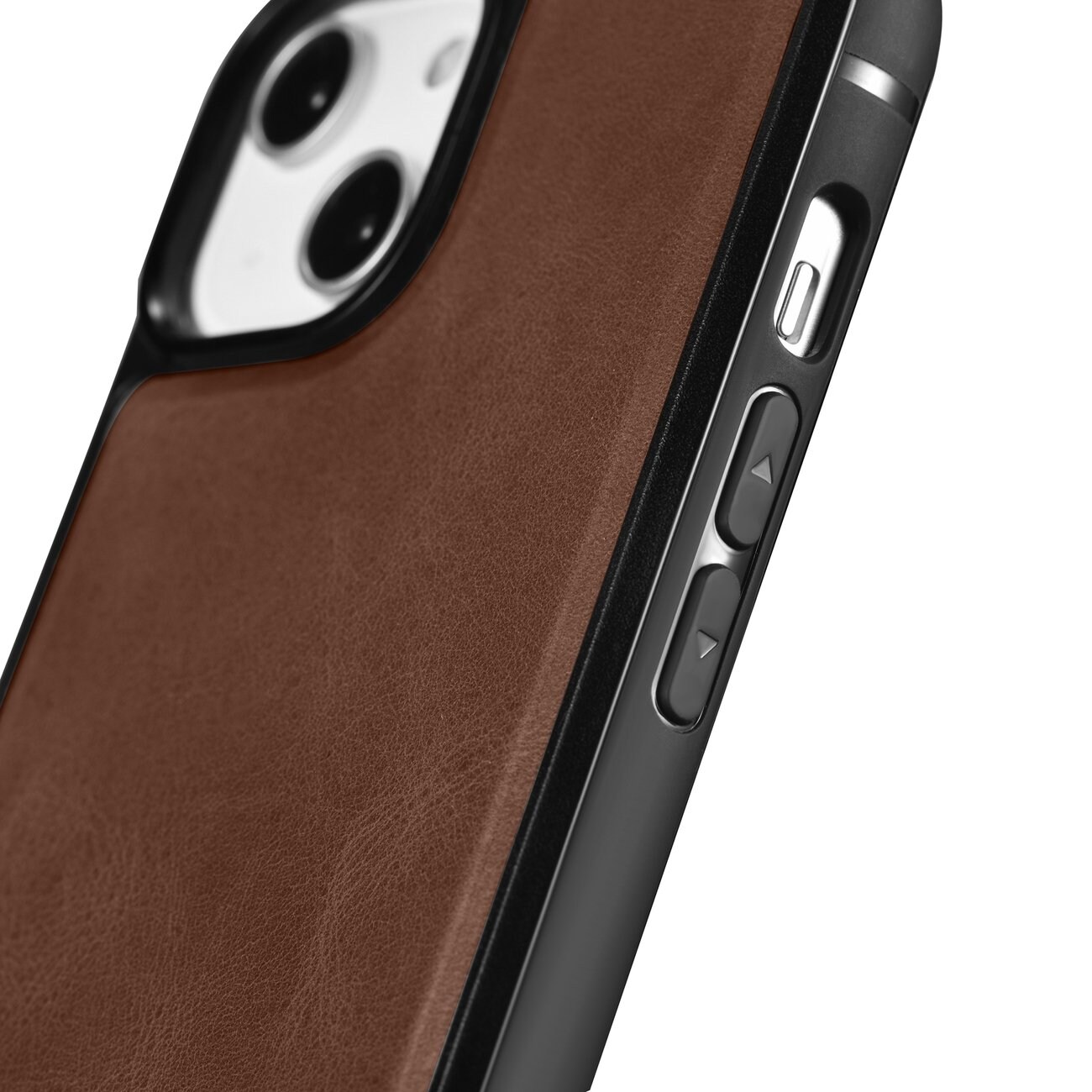 iCarer Leather Oil Wax ægte læderetui til iPhone 14 Plus (MagSafe-kompatibel) Brun (WMI14220719-BN)