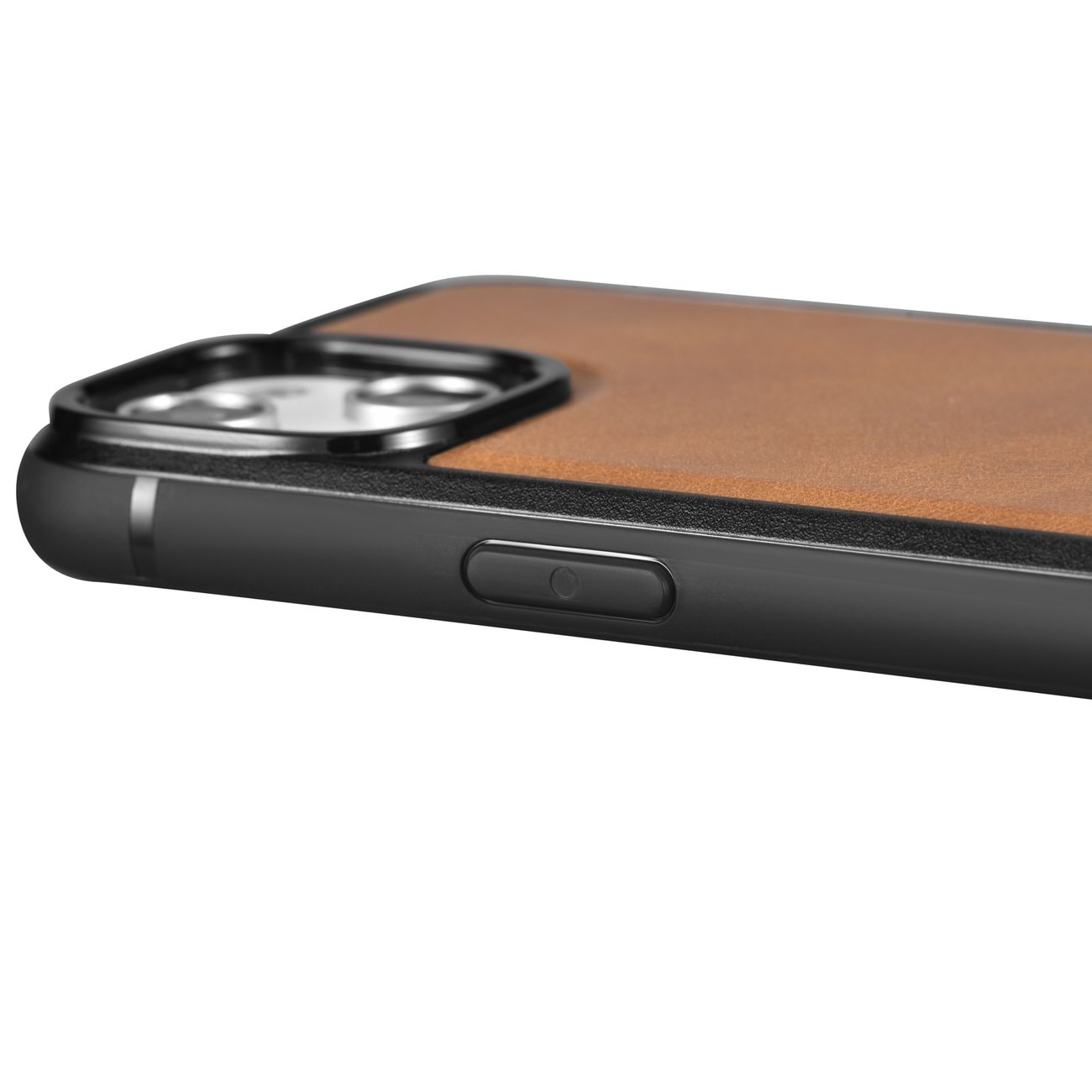 iCarer Leather Oil Wax-etui dækket med naturlæder til iPhone 14 Plus brun (WMI14220719-TN)