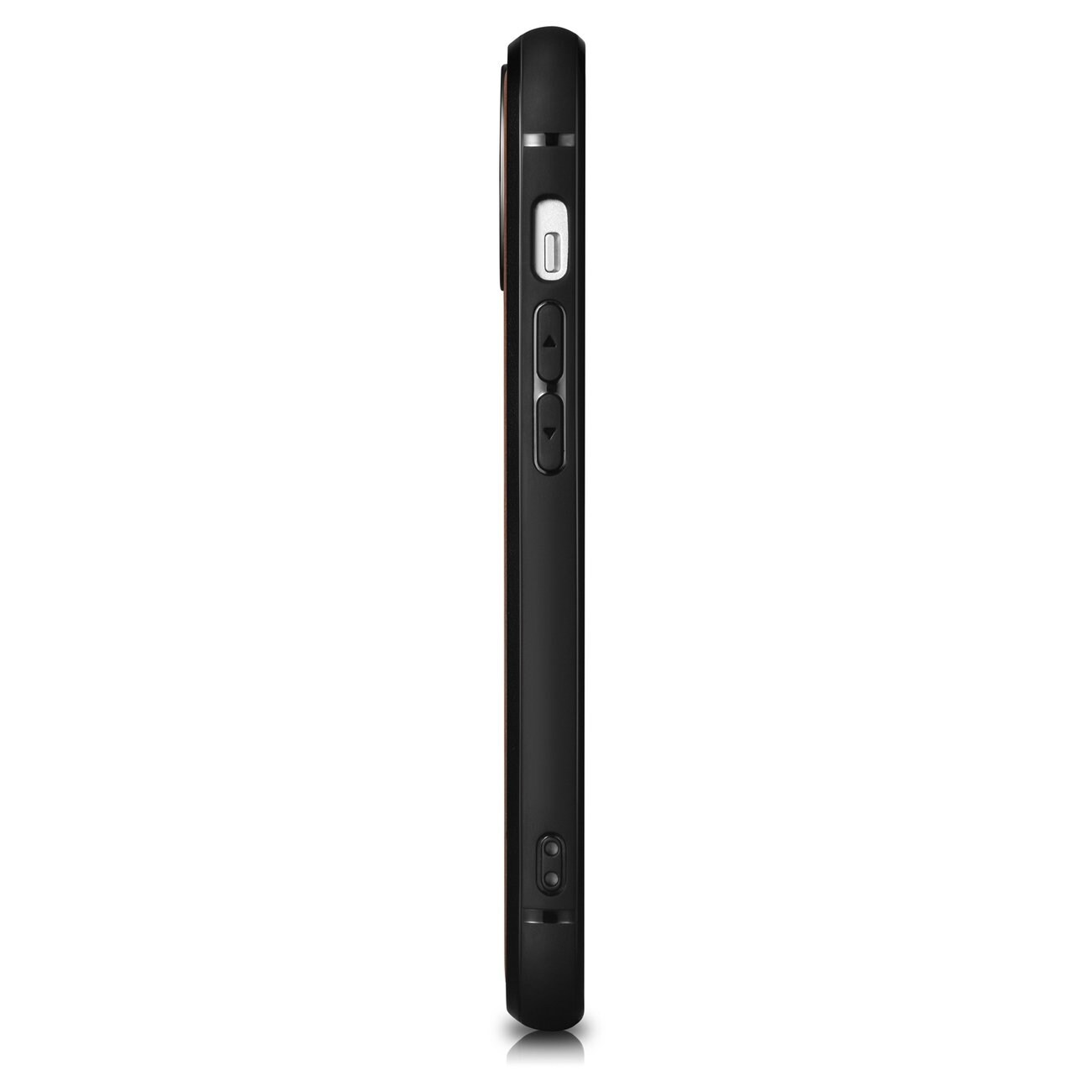 iCarer Leather Oil Wax-etui dækket med naturlæder til iPhone 14 Plus brun (WMI14220719-TN)