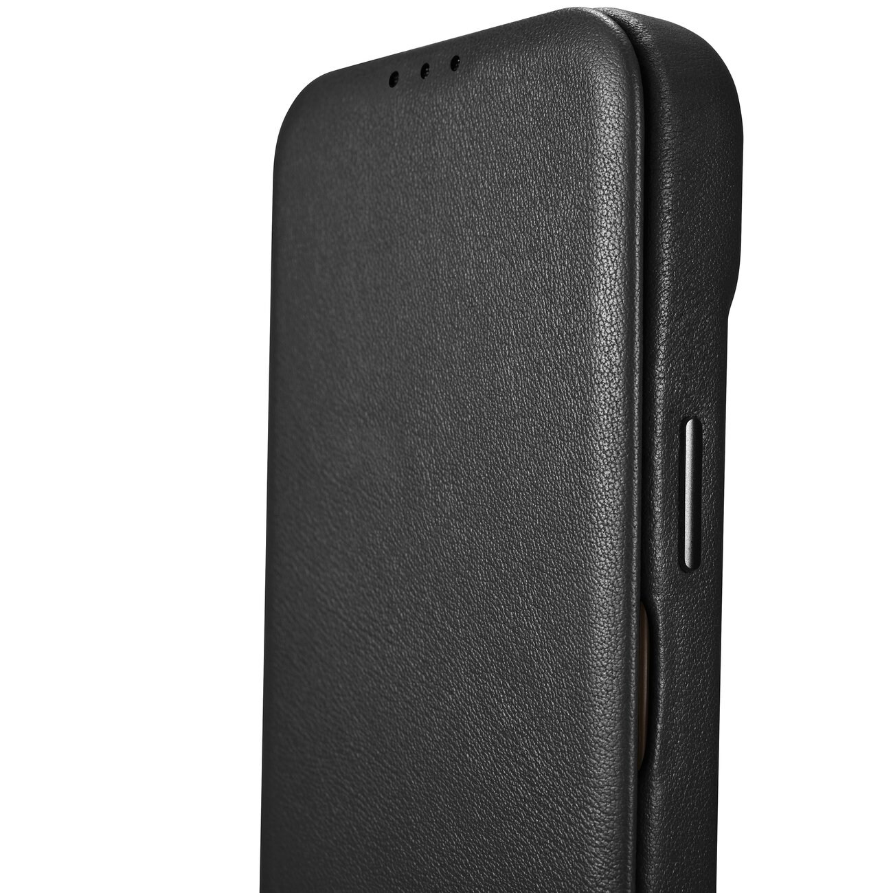 iCarer CE Premium Leather Folio Case for iPhone 14 Plus, Magnetic Flip, MagSafe (WMI14220715-BK)