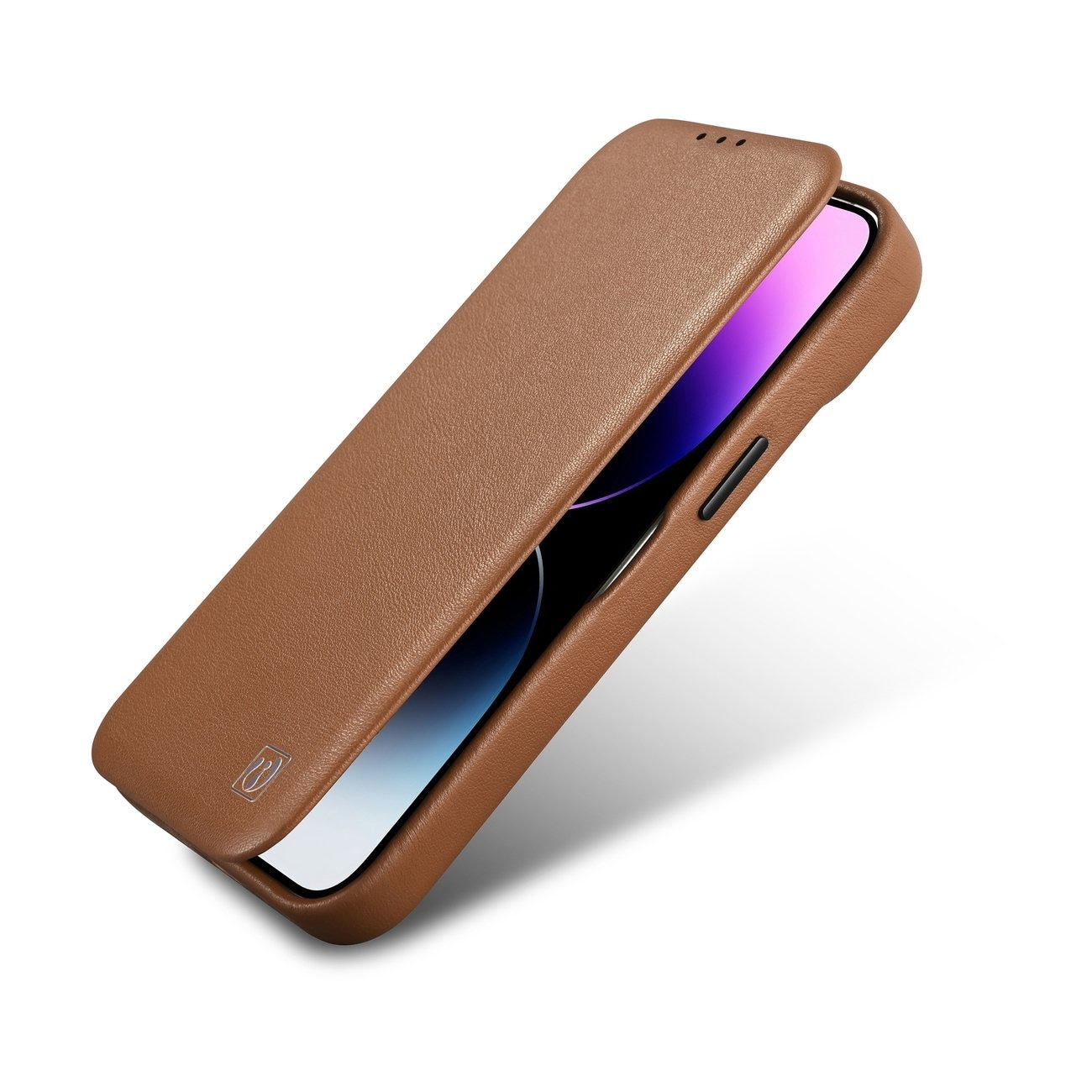 iCarer CE Premium Leather Folio Case for iPhone 14 Plus MagSafe Brown (WMI14220715-BN)