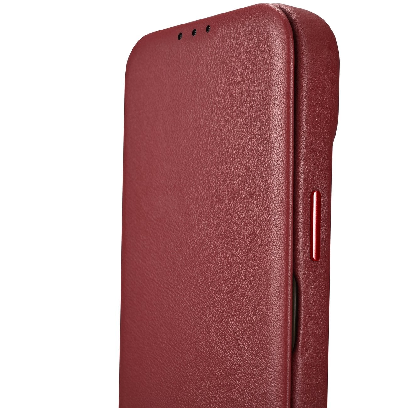 iCarer CE Premium Leather Folio Case for iPhone 14 Plus Magnetic Flip MagSafe Red (WMI14220715-RD)