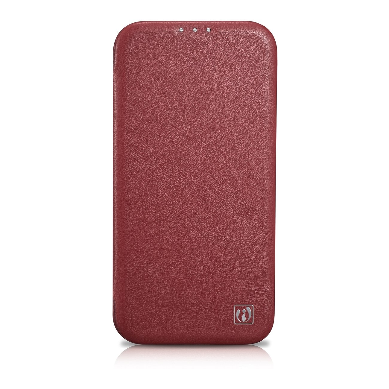 iCarer CE Premium Leather Folio Case for iPhone 14 Plus Magnetic Flip MagSafe Red (WMI14220715-RD)