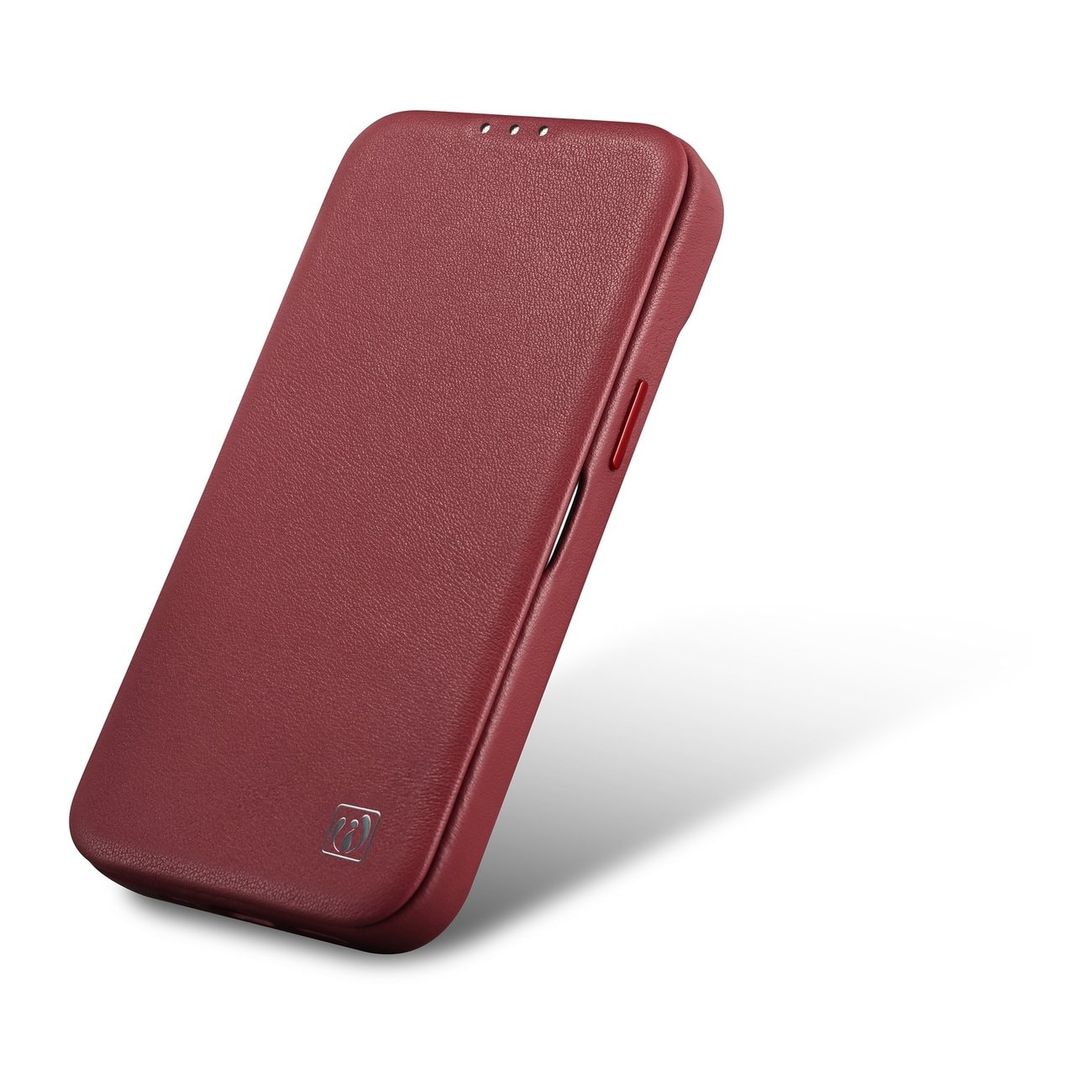 iCarer CE Premium Leather Folio Case for iPhone 14 Plus Magnetic Flip MagSafe Red (WMI14220715-RD)