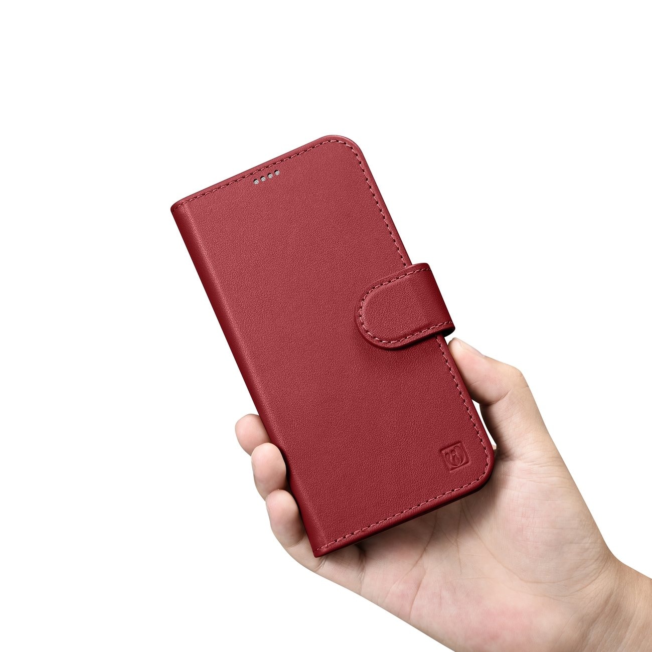 iCarer Wallet Case 2in1 Cover iPhone 14 Plus Anti-RFID Læder Flip Cover Rød (WMI14220727-RD)