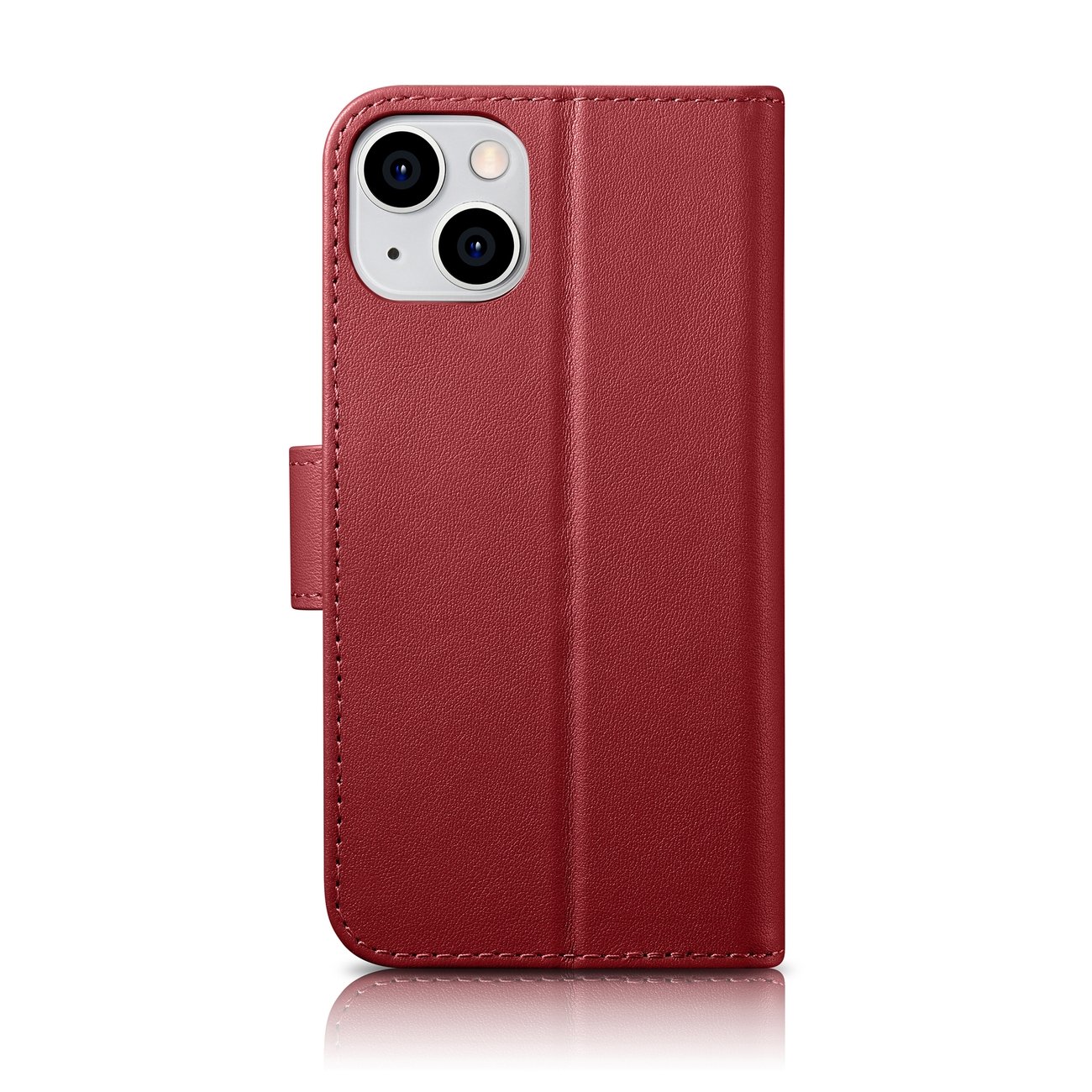 iCarer Wallet Case 2in1 Cover iPhone 14 Plus Anti-RFID Læder Flip Cover Rød (WMI14220727-RD)