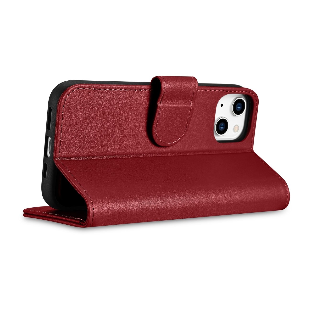 iCarer Wallet Case 2in1 Cover iPhone 14 Plus Anti-RFID Læder Flip Cover Rød (WMI14220727-RD)
