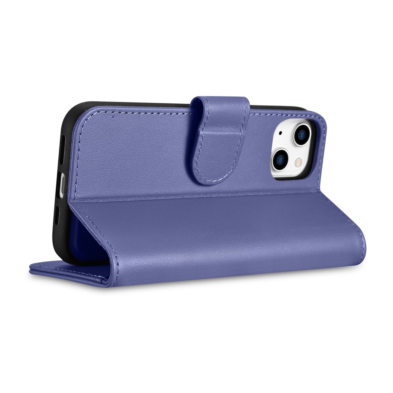 iCarer 2in1 Wallet Case for iPhone 14 Plus Anti-RFID Leather Flip Light Purple (WMI14220727-LP)