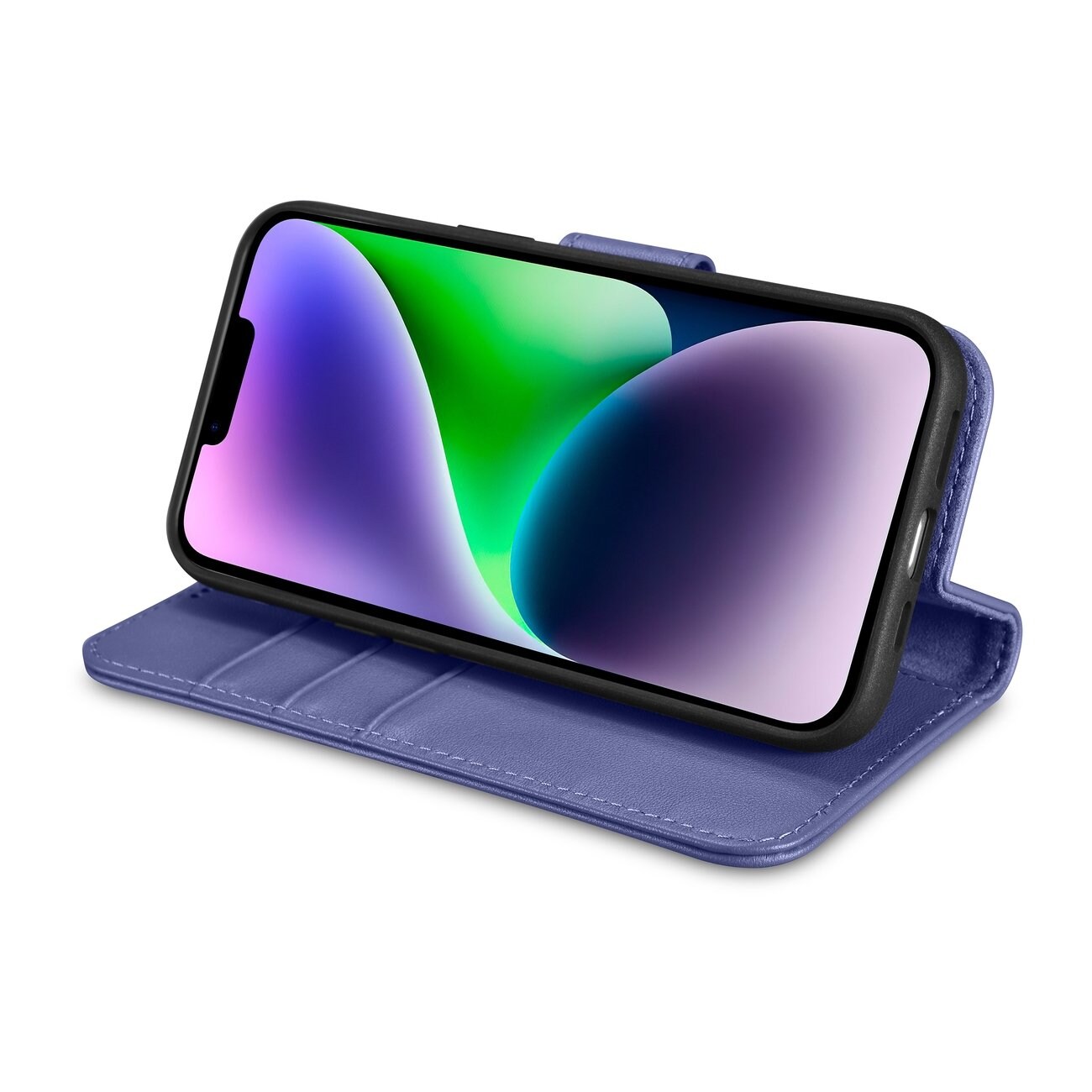 iCarer 2in1 Wallet Case for iPhone 14 Plus Anti-RFID Leather Flip Light Purple (WMI14220727-LP)